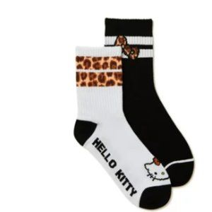 Womens Hello Kitty Socks, 2-Pair